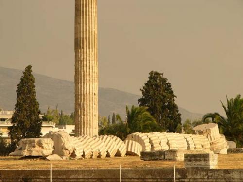 Athen - Reste des Zeus Tempel