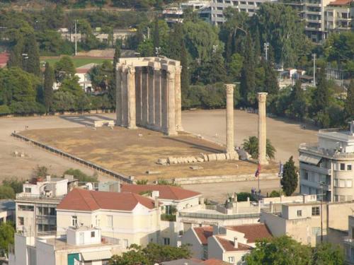 Athen - Reste des Zeus Tempel