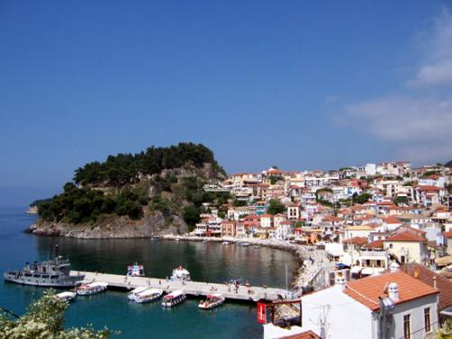 Ansicht des Hafens von Parga