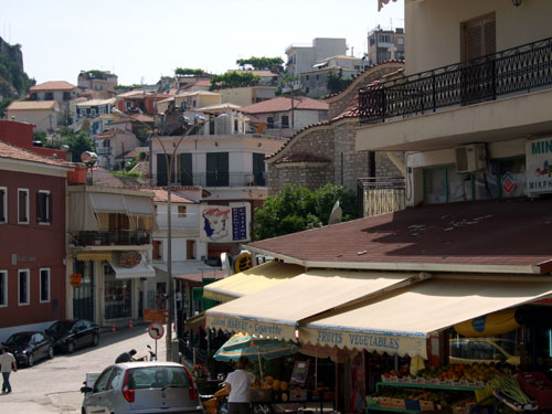 Das Zentrum von Parga, der sicherlich schönsten Stadt des Epirus