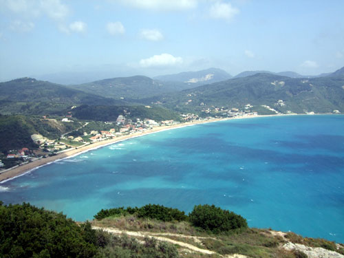 Die Bucht von Agios Georgios auf Korfu