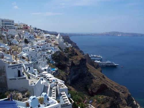 Ausblick auf Thira