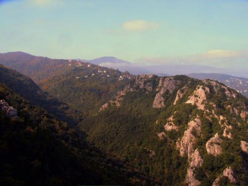 Blick vom Weg Damouchari.