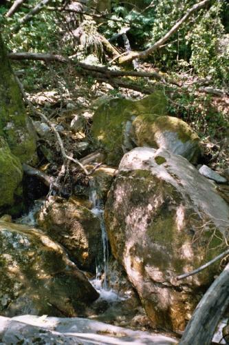 Bis April / Mai fließt hier Schmelzwasser.